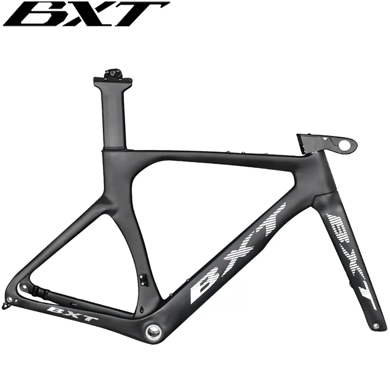 Customized Bicycle Carbon Road Frame 700C*32C Flat Mount Disc Brake 48/58CM Carbon TT Bike Frame Carbon Time Trial Bicycles