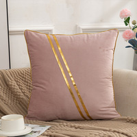 Housse de coussin décorative en velours sans rembourrage, pour canapé de luxe et coussin de soutien lombaire pour chaise de bureau