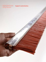 Brosse de nettoyage industrielle Youda modèle 800 pour machine à briques, fil rouge, manche en plastique, poils en nylon, diamètre 25 mm