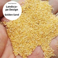 Sable de fond d'aquarium naturel sans lavage pour l'aménagement paysager - Sable de rivière doré en pierres colorées