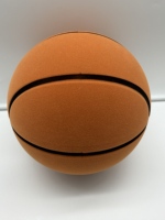 Ballon de basket silencieux personnalisé en mousse PU avec logo, taille 7, mini ballon silencieux pour intérieur, jouet rebondissant pour enfants