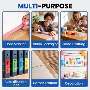 Colorful Duct Tape, Waterproof Cloth Tape for Repair, Organization, Labeling, DIY Projects, Cable Management & Industrial Uses - Product Image 5
