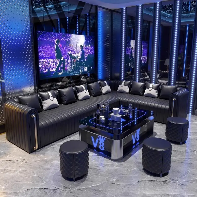 Роскошный индивидуальный ночной клуб бар Ktv Lounge Ресторан кожаная будка для сидения для вечеринки Клубная скамейка диван наборы