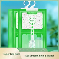Sachet déshumidificateur domestique suspendable écologique anti-moisissure absorbant l'humidité, protecteur de placard, 50%-80% actif
