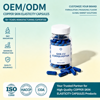 Capsules d'élasticité cutanée au cuivre OEM ODM Marque privée Vente en gros Raffermissant pour la peau et le corps Soutien capillaire pour le quotidien des femmes