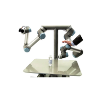 Petit bras robotique industriel UR5, robot collaboratif universel, robot automatique de préhension et de placement
