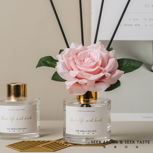 ขวดแก้วกระจายกลิ่นหอม 120 มล. กลิ่นหอมไร้เปลวไฟ ของตกแต่งบ้าน ของขวัญ กลิ่นหอมติดทนนาน - Product Image 3