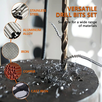 HYGOAL OEM Factory M35 HSS-CO 5% Acier rapide à grande vitesse, foret hélicoïdal à queue droite pour le perçage de l'acier et du cuivre