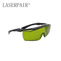 Lunettes de sécurité laser 200-460nm OD6+ 800-1095nm OD7+ Lunettes de protection oculaire laser pour la protection contre les lasers UV, diode bleue et à fibre optique