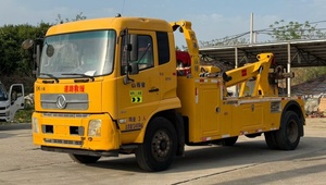 Camion de remorquage diesel manuel d'occasion à bas prix avec rotateur de carrosserie, dépanneuse de seconde main 15 tonnes, camion de remorquage avec rotateur - Product Image 2