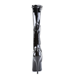 Stivali Alti al Ginocchio da <span class=keywords><strong>Donna</strong></span> in Pelle PU con Tacco Alto a Spillo, Punta Affusolata, Sexy ed <span class=keywords><strong>Eleganti</strong></span>, Taglie Forti, Vendita all'Ingrosso - Product Image 4