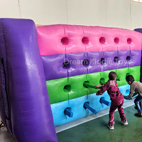 Parc de Trampoline Gonflable Mur Interactif Batak Mur Jeux de Carnaval Whack a Wall Gonflable