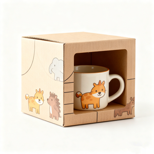 Vente en gros de jolies tasses à eau en verre et en céramique pour la maison, résistantes aux chocs, emballées et expédiées dans des boîtes en carton ondulé épaissi - Product Image 3