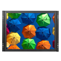 Moniteur tactile résistif à cadre ouvert de 15 pouces, haute définition, interface VGA USB, rapport d'aspect 4:3 pour les entreprises