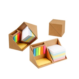 Bloc Sticky Note Box Holder Cube to Do Liste Benutzer definierte Notepad Memo Pads Index Haft notizen Pack Set mit Logo