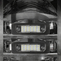 Luce Targa a LED in Scatola di Metallo, 12V Bianco Freddo per Mercury Sable Milan Edge Lincoln MKS MKZ MKT MKX 2016-2019
