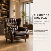 Fabrikherstellung Großhandel Luxus Chesterfield Sessel Antikes Zigarrensofa für Lounge-Möbel Clubsessel