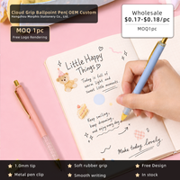 Stylo bille coloré Click Penpastic pour le bureau et l'école, prise en main souple avec écriture fluide de 1,0 mm, encre noire, stylo publicitaire