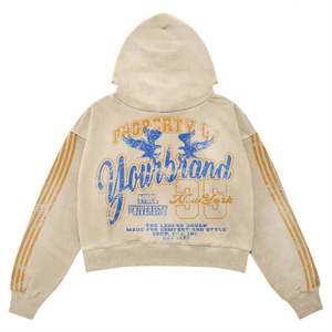 Conjunto de pantalones con capucha de gran tamaño con estampado personalizado, nueva moda, ropa de calle, chándal de dos piezas para un estilo informal para el otoño - Product Image 3