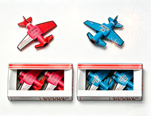 0432 Avion de feux d'artifice volant fantaisie, bombes de pétards spéciales rotatives, vente en gros, conditionnement 60/6 - Product Image 1