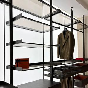 Armoire penderie sur mesure Ougoo Modèle 008 en alliage d'aluminium, colonne ouverte, pour dressing et <span class=keywords><strong>maison</strong></span> entière, style moderne et minimaliste - Product Image 4