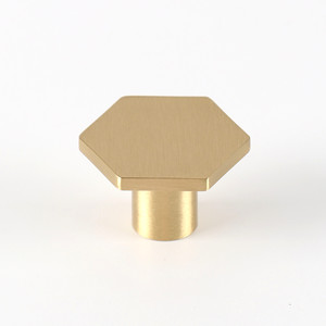 Furniture Handle Octagonal Brass 30x21 Minimalist Drawer <b>Knob</b> Durable Hardware - Product Image 1