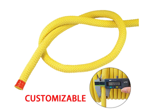Corde tressée en UHMWPE et aramide, robuste, résistante à l'usure, pour l'escalade, la sécurité incendie, résistante aux températures, diamètre 3 mm, modèle jaune, vente en gros - Product Image 2