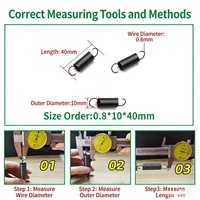 Ressorts de tension en spirale en acier inoxydable pour porte de four et gril BBQ, ressorts d'extension industriels haute résistance