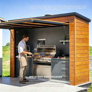 YardLux Cucina Esterna Personalizzabile - Griglia BBQ Modulare e Armadietti in Alluminio per Design su Misura di Patio e Giardino - Product Image 6