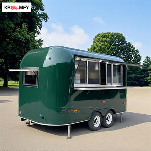 Cuisine mobile au look vintage, façade en aluminium classique, remorque alimentaire rétro, stand de concession pour camion de tacos - Product Image 2