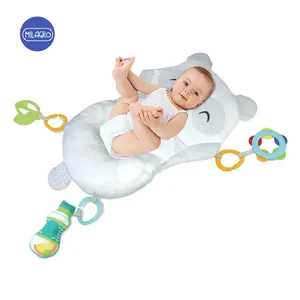 Chachi Speelgoed Pasgeboren Slapen Baby Lounger Baby Nest 3 In 1 Tummy Tijd Kussen Voor Baby 'S Met Rammelaars Bijtring
