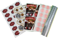 Rouleau d'étiquettes autocollantes imperméables adhésives en papier vinyle durable personnalisable Impression de logo privé personnalisée