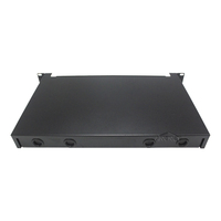 Panel de Conexiones de Fibra Óptica de 24 Puertos 1U 19 Pulgadas LC/APC, Totalmente Equipado, Monomodo, con Bandeja Deslizante ODF
