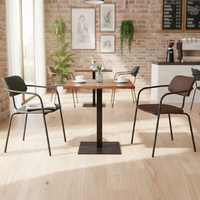 Chaise de salle à manger en cuir de style industriel avec structure en métal, fauteuil rétro pour café, restaurant, usage domestique, plusieurs couleurs disponibles