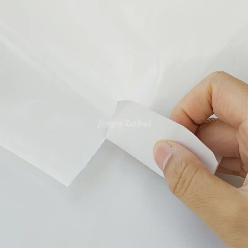 Witte Glassine Release Papier Jumbo Rollen Met Siliconen Gecoate Voering Materialen 40gsm 50gsm 60gsm