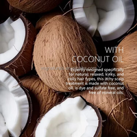 Lotion apaisante au beurre de cacao OEM pour le soin du cuir chevelu, soulage les démangeaisons, traitement hydratant antipelliculaire pour cheveux crépus