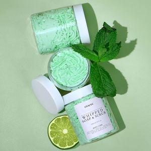 Exfoliante Corporal Natural Batido de 250ml con Menta y Lima, Jabón Exfoliante con Manteca de Karité y Aceite de Jojoba, Marca Privada OEM - Product Image 5