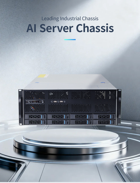 Powerful AI Server Rack with Turbo Card Compatibility for Accelerated Processing  RTX5090 RTX3060TI