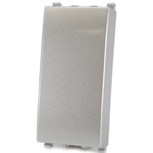 Plaque de couverture d'interrupteur grise compatible Vimar Plana, 1 poste, pour installation de prise électrique - Product Image 1