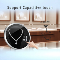 LCD 1280x1280 Dairesel Ekran Dokunmatik İç Mekan Duvara Monte Düzensiz Reklam Ekranı IPS Panel Mini-LED Arka Aydınlatmalı WiFi