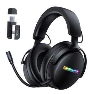 Auriculares para Juegos <span class=keywords><strong>ONIKUMA</strong></span> GT819 de Alta Calidad, Tri-modo <span class=keywords><strong>Bluetooth</strong></span>+2.4G+3.5mm, con Cancelación de Ruido, para Juegos Multiplataforma - Product Image 1