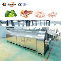 Spiraltransportband Mango Industriële Blancheringsmachine Fruit- en Groenteblisheringsmachine Met Dubbellaagse Isolatie