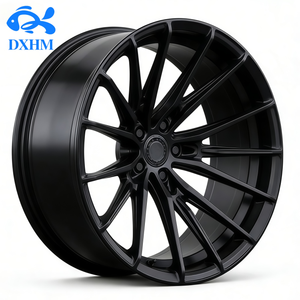 Jantes en alliage d'aluminium forgées sur mesure noires à rayons, jantes monobloc forgées de 17 pouces, jantes de 19 pouces 5x112 pour Audi Mercedes BMW - Product Image 2