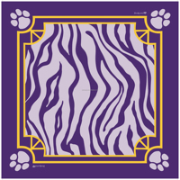 Grosir Kustom 160pcs 3 Lapis Akrilik Ukiran Dalam Ramah Lingkungan Ungu Emas American Mahjong Tiger Tiles Matching Mat Set