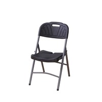 Chaises pliantes d'extérieur en plastique blanc pour hôtel, événements, mariages, conférences, bureaux