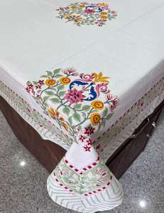Diseño indio, hermosa cubierta de mesa de algodón con estampado Floral, bloque de mano, camino de Mantel impreso para bodas, fiestas, uso al aire libre - Product Image 4