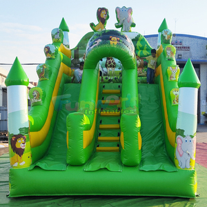 Commercial grade kids bouncing castle jump <b>house</b> <b>inflatable</b> jungle slide for outdoor party and events - Product Image 6