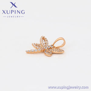 X000010832 xuping Perhiasan Gaya Amerika Latin Gratis Ongkir Bentuk Capung Populer Warna Emas 18K Liontin - Product Image 3