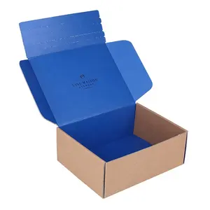 Gepersonaliseerde Gouddruk Gegolfde Kraft Box Eye Wear Zonnebril Verpakking Verzending Geschenkdoos Met Ritssluiting Sluiting