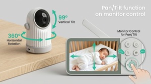 KT562H No <b>WiFi</b> Baby Monitor 5 Inch IPS Screen 720P HD Wireless Video Baby <b>Camera</b> with PTZ 5000mAh Battery Hacker-Proof - Product Image 2